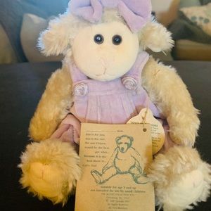 Boyd’s bears lamb with lavender overalls